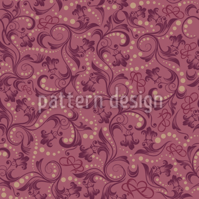 Remolinos florales ornamentales Estampado Vectorial Sin Costura Remolinos florales ornamentales Estampado Vectorial Sin Costura