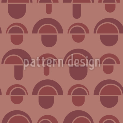 Cogumelos abstratos Design de padrão vetorial sem costura