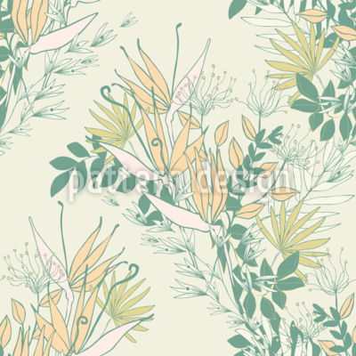 Delicada flora pastel Estampado Vectorial Sin Costura Delicada flora pastel Estampado Vectorial Sin Costura