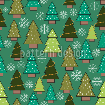 Forêt d'arbres de Noël Motif Vectoriel Sans Couture Forêt d'arbres de Noël Motif Vectoriel Sans Couture