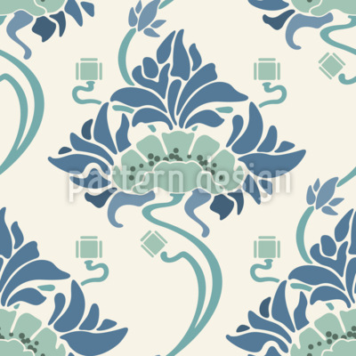 Quadratische Mohnblumen Nahtloses Vektormuster