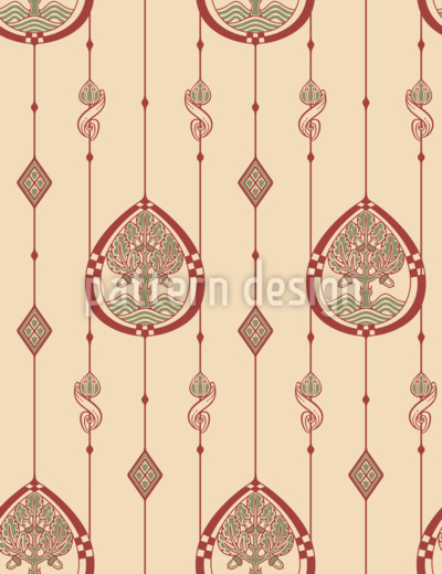 Chênes et glands Motif Vectoriel Sans Couture