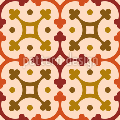 Mosaico geométrico retro Estampado Vectorial Sin Costura