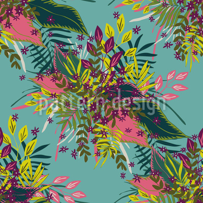 Joya tropical Estampado Vectorial Sin Costura