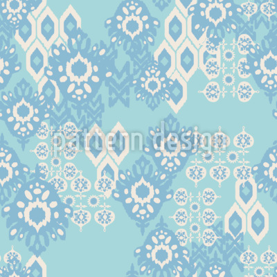 Hielo folclórico Estampado Vectorial Sin Costura