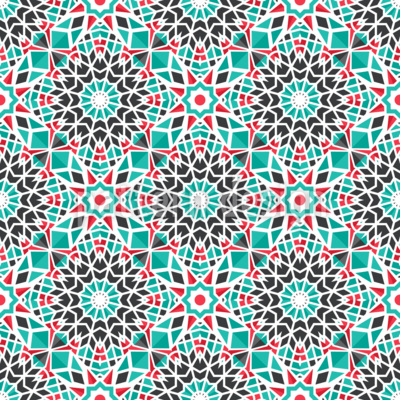 Traditionelles Mosaik Nahtloses Vektormuster