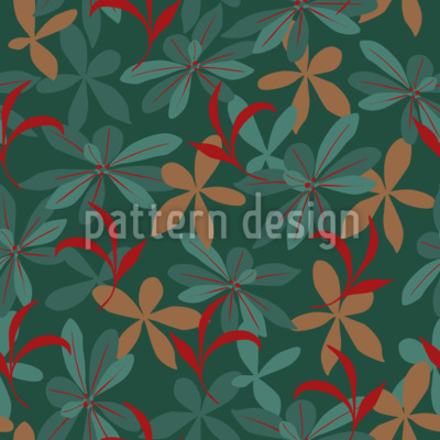 Equilibrio botánico Estampado Vectorial Sin Costura