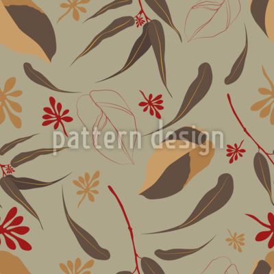 Olas de otoño Estampado Vectorial Sin Costura