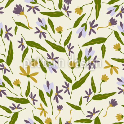 Sinfonía de primavera Estampado Vectorial Sin Costura