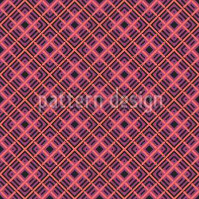 Mosaico abstracto geométrico a cuadros Estampado Vectorial Sin Costura