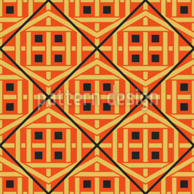 Ventana a China Estampado Vectorial Sin Costura