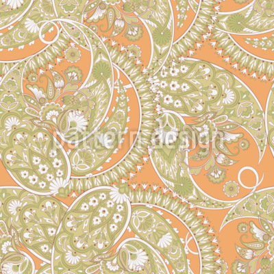 Traditionell asiatisk paisley Sömlös vektormönsterdesign