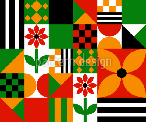 Retro åttiotalet Sömlös vektormönsterdesign