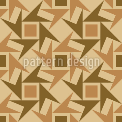 Obra de arte abstracta compleja Estampado Vectorial Sin Costura