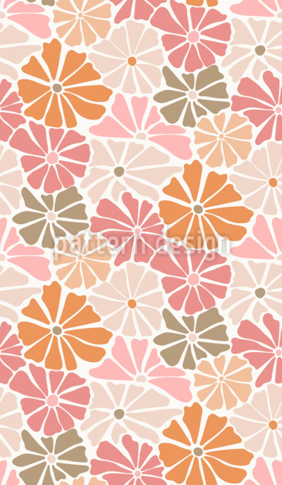 Цветущая луга Бесшовный дизайн векторных узоров