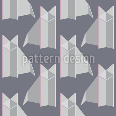 Abstrakter Polarfuchs Nahtloses Vektormuster