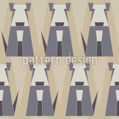 Terriers Motif Vectoriel Sans Couture