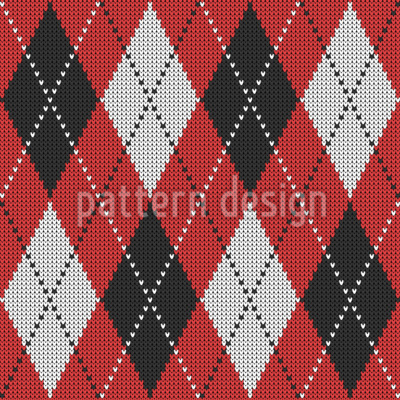 Textura tejida navideña retro Estampado Vectorial Sin Costura