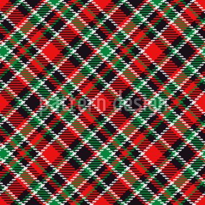 Klassischer Weihnachts-Tartan Nahtloses Vektormuster
