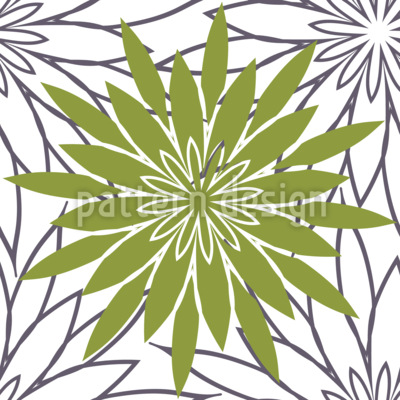 Star Flower Beauty Design de padrão vetorial sem costura