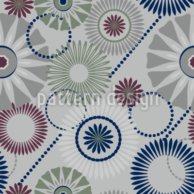 Spiralpetals Seamless Vector Pattern Design
