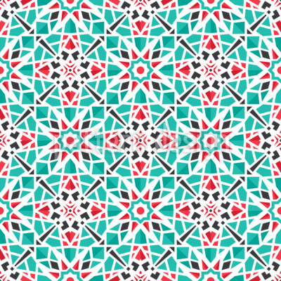 Geometrische Fliesenillusion Nahtloses Vektormuster