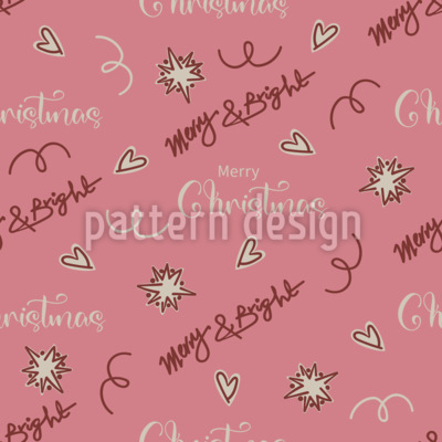 Cálidos saludos navideños Estampado Vectorial Sin Costura