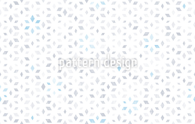 Geometría de copos de nieve brillantes Estampado Vectorial Sin Costura