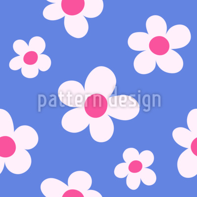 Floral brillante Estampado Vectorial Sin Costura