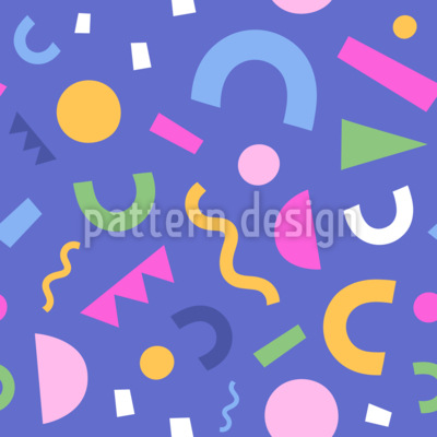 Formas geométricas coloridas Estampado Vectorial Sin Costura