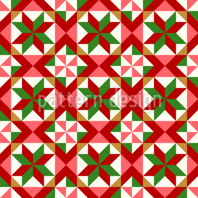 Weihnachts-Steppdecke Nahtloses Vektormuster