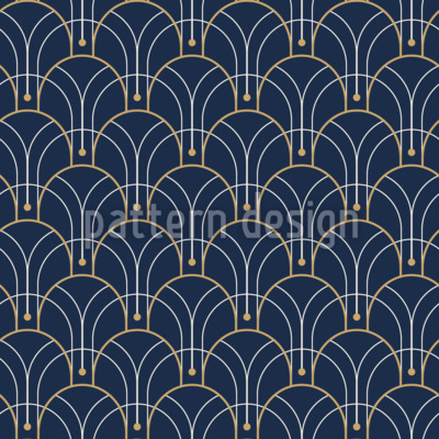 Arcos Art Deco Estampado Vectorial Sin Costura