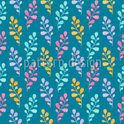 Branches multicolores Motif Vectoriel Sans Couture