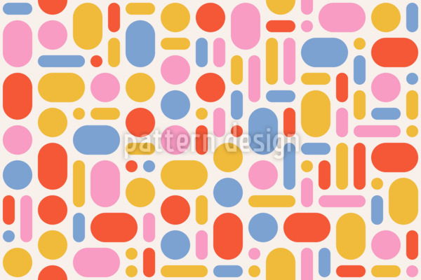 ドット・アンド・スティック シームレスなベクトルパターン設計