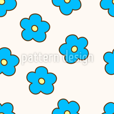 Bloom Pop retro Estampado Vectorial Sin Costura
