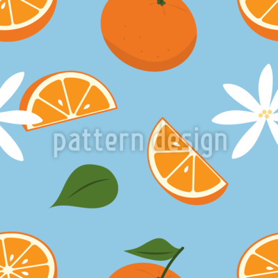 Délice ensoleillé aux agrumes Motif Vectoriel Sans Couture