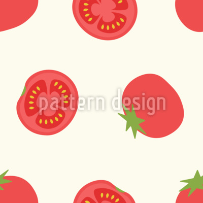 Tomates fraîches Motif Vectoriel Sans Couture