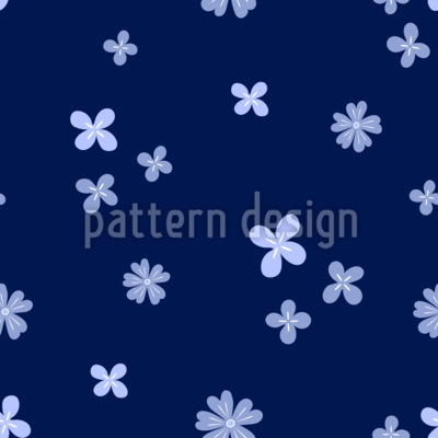 Variações de flor silenciosa Design de padrão vetorial sem costura