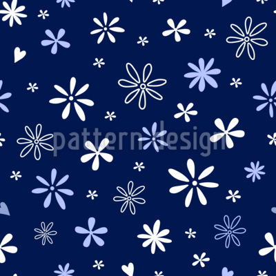 Marguerites délicates Motif Vectoriel Sans Couture