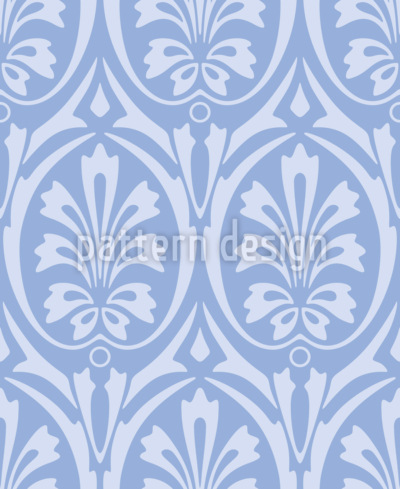 Medallones foliados Estampado Vectorial Sin Costura