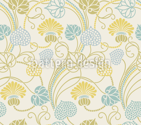 Delicate Tracery Seamless Vector Pattern Design