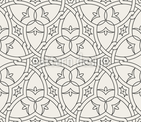 Azulejo marroquí tranquilo Estampado Vectorial Sin Costura