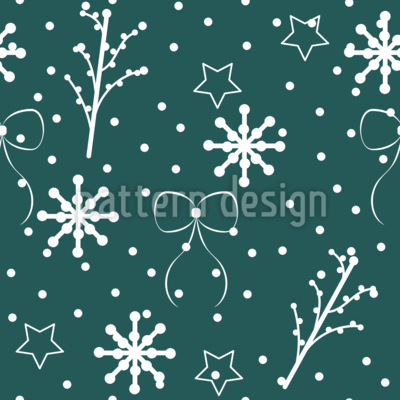 Frialdad invernal Estampado Vectorial Sin Costura