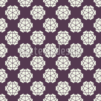 Lineare Sternkonstellation Nahtloses Vektormuster