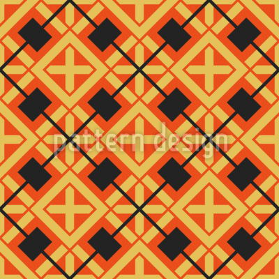 Azulejos resplandecientes Estampado Vectorial Sin Costura