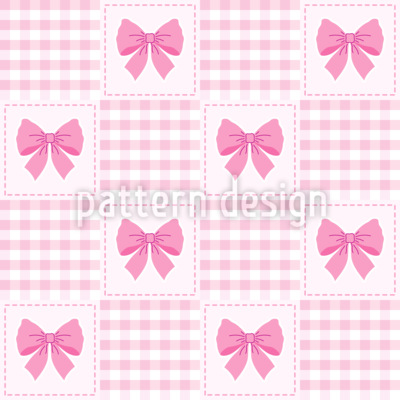 Patchwork con fiocco disegni vettoriali senza cuciture