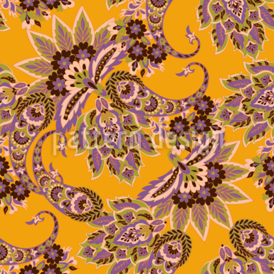 Orientalisches Blumen-Paisley Nahtloses Vektormuster