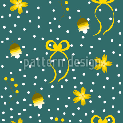 冬日耳语 无缝矢量模式设计