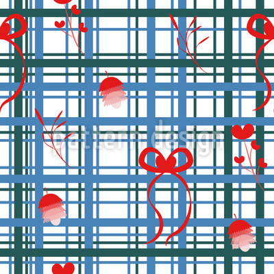 Rustikaler Urlaub Nahtloses Vektormuster