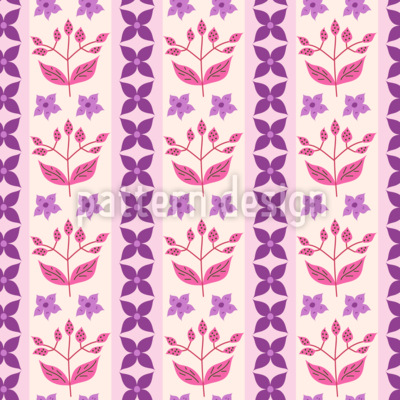 かわいいフォークフローラル シームレスなベクトルパターン設計